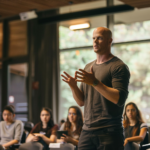 Tim Ferriss előadást tart